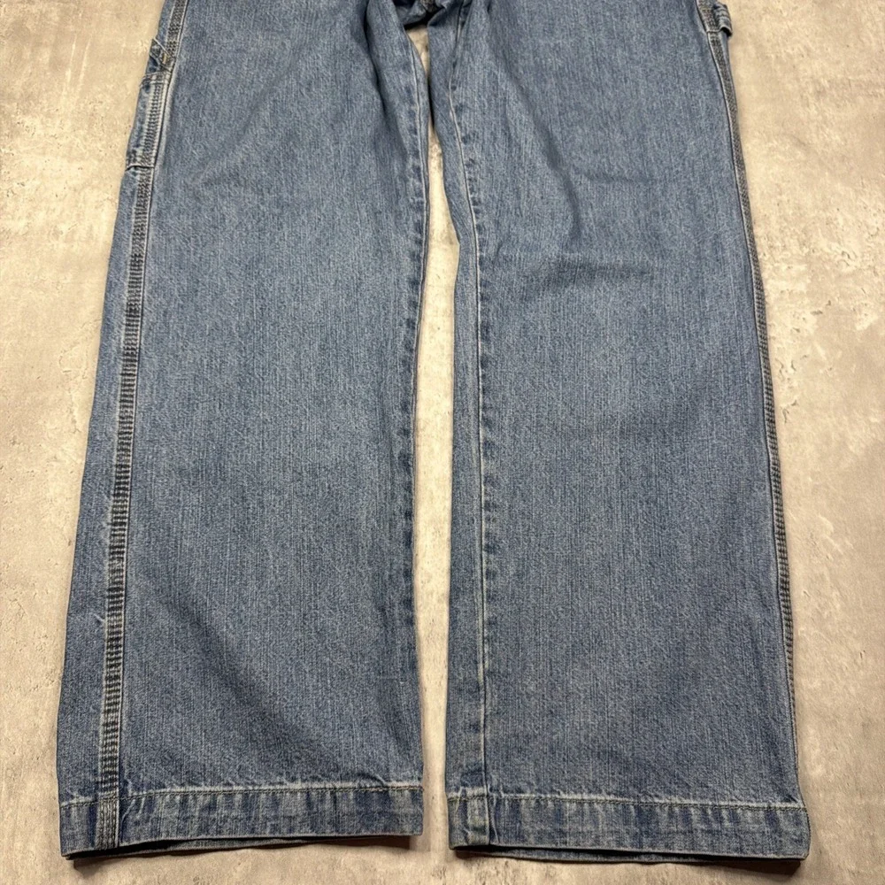 Levi Strauss Signature Workwear Jeans Men 32x30 Blue Denim Carpenter Relaxed USA